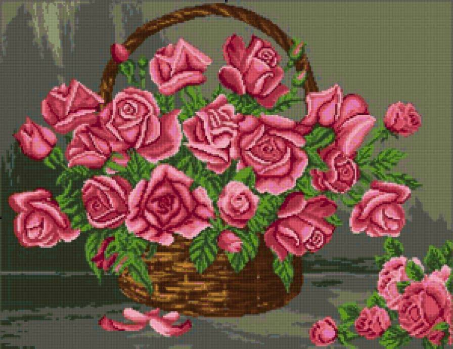 №122922 - розы, ваза, цветы, букет - предпросмотр