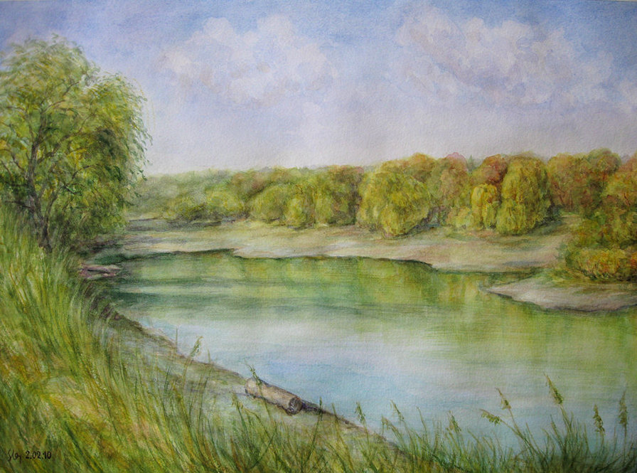 №123256 - река, лето, пейзаж - оригинал