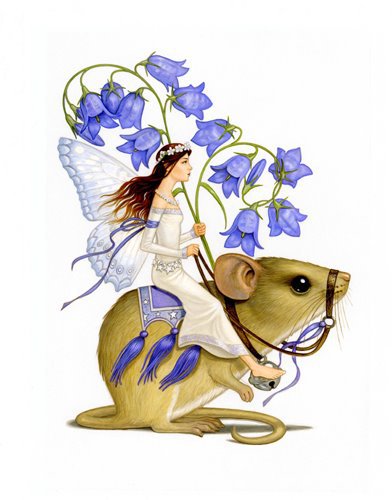 Серия "Сказка. Феечки" - феи, девушка, мышки, цветы, колокольчики, животные - оригинал