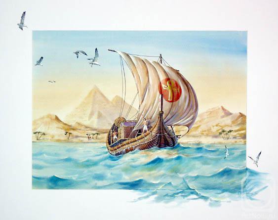 Серия "Пейзаж. Море" - корабль, море, пейзаж - оригинал