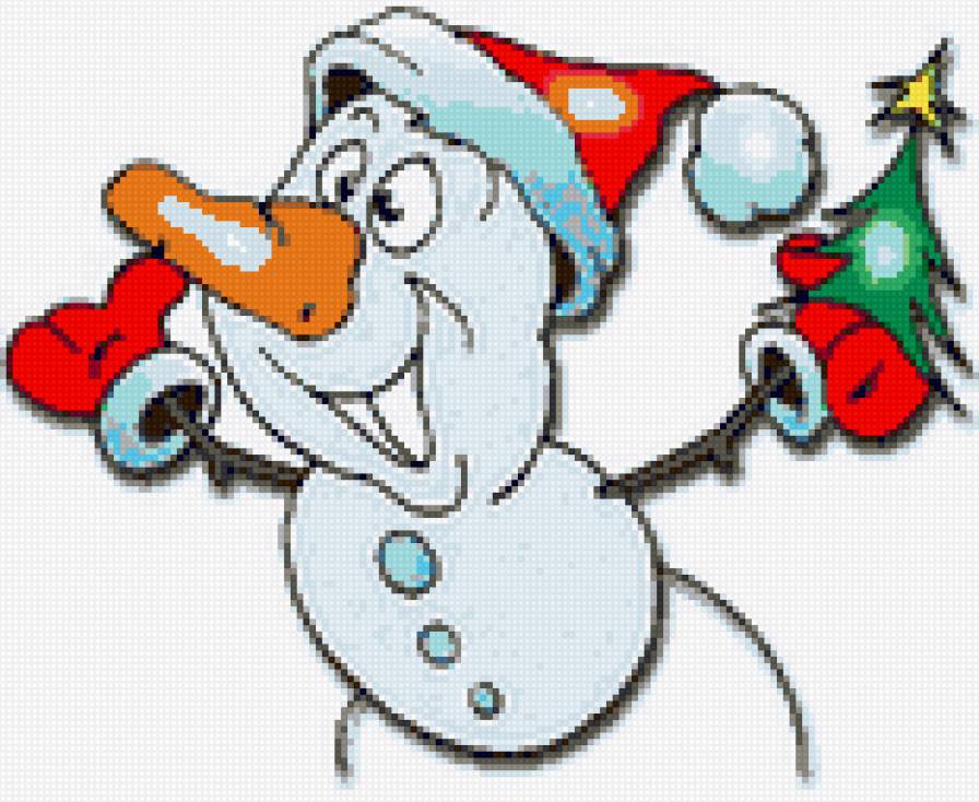 Весёлый снеговик - для детей, рождество, снеговик, новый год, снеговики - предпросмотр