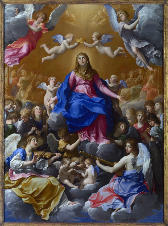 The Coronation of the Virgin - святая, картина, религия, портрет, живопись - оригинал