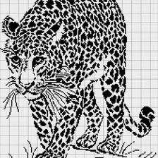 Оригинал схемы вышивки «леопард» (№123874)