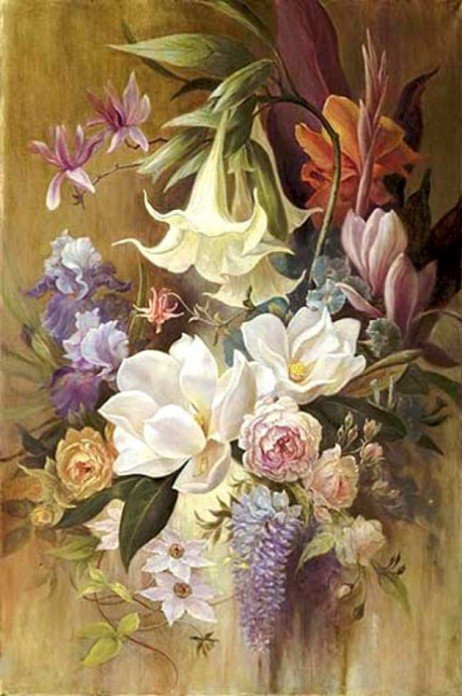 №124114 - ваза, букет, цветы - оригинал