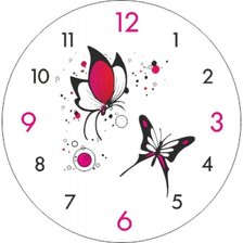 Часы с бабочками