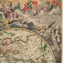 Оригинал схемы вышивки «Карта мира 1680 г (верх -3)» (№124744)