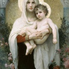 Святая богородица с младенцем