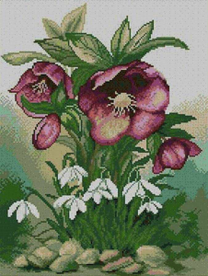 №125379 - букет, цветы, ваза - предпросмотр