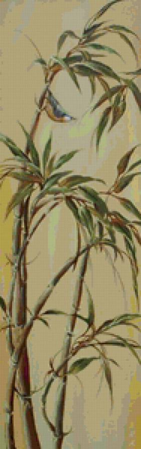 триптих бамбук л.ч. - процветание, удача, бамбук, сила-мощь-энергия, богатство - предпросмотр
