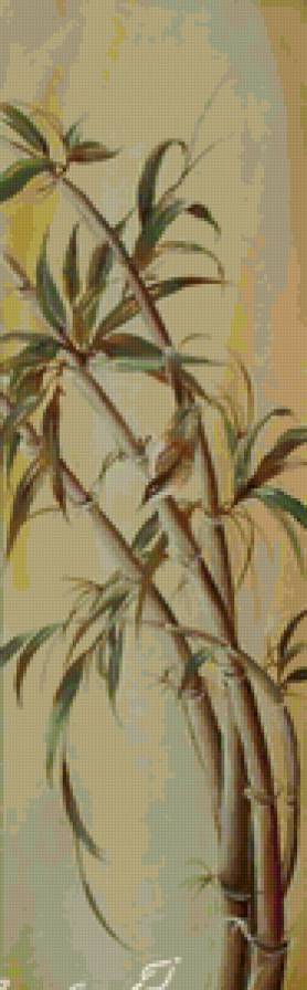 триптих бамбук пр.ч. - сила-мощь-энергия, процветание, удача, богатство, бамбук - предпросмотр