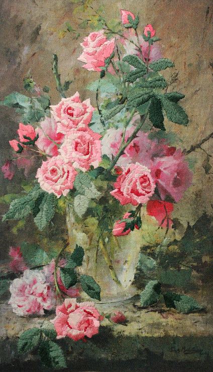 №126426 - букет, ваза, цветы, розы - оригинал