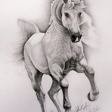 Оригинал схемы вышивки «Лошадь» (№126514)