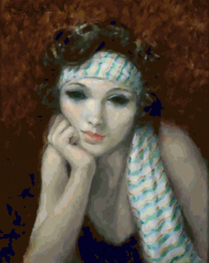 Ретро - женский образ, francois batet, живопись - предпросмотр