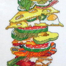 Оригинал схемы вышивки «Бутерброд» (№127638)