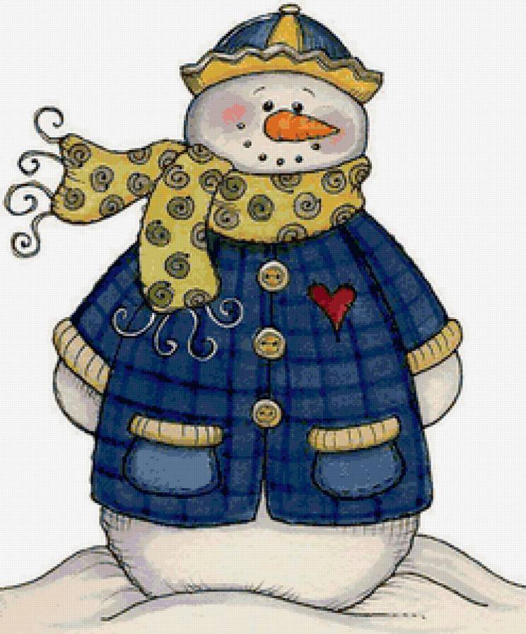 Снеговик 3 - снеговик.зима, новый год - предпросмотр