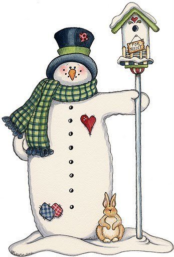Снеговик 7 - снеговик, новый год, зима - оригинал