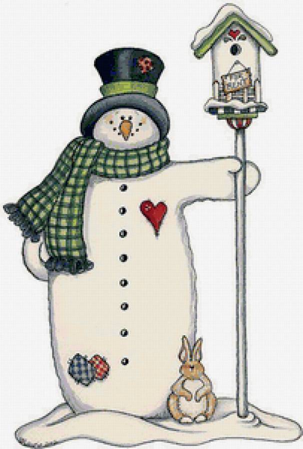 Снеговик 7 - новый год, снеговик, зима - предпросмотр