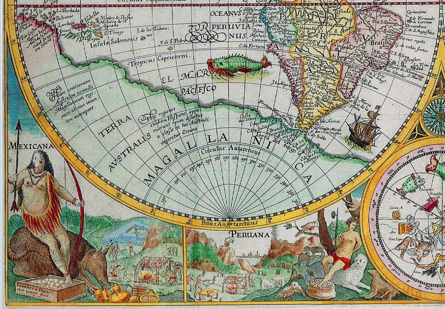 красивая карта мира - 2 низ - карта, картина, для библиотеки - оригинал