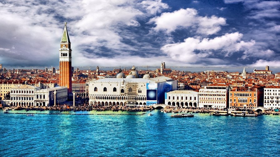 Серия "Венеция" - здания, венеция, вода, город - оригинал