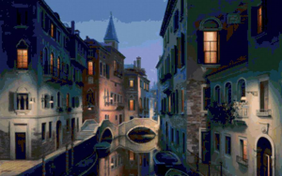 Серия "Венеция" - венеция, вода, ночной город - предпросмотр