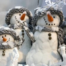 Оригинал схемы вышивки «happy snowmen» (№129824)