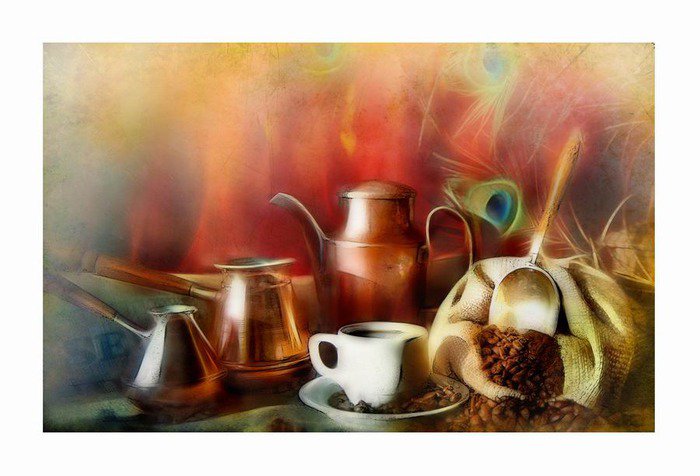 Джезвы - джезвы, арабы, кофе, посуда, натюрмотр - оригинал