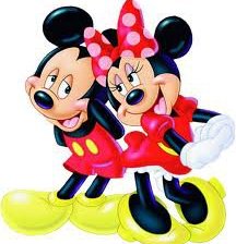 Схема вышивки «minnie and mickey»