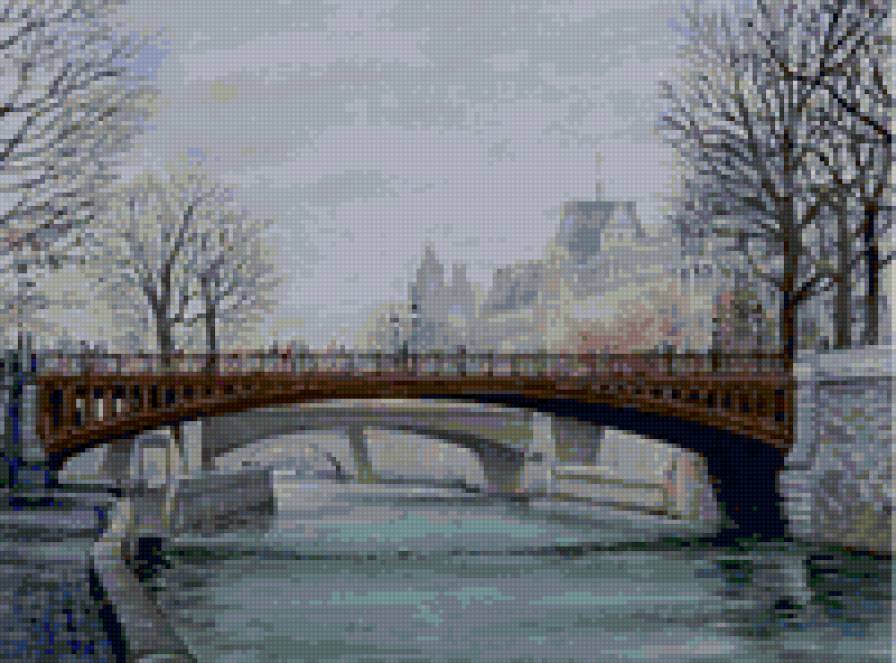Париж - улочки, мост, париж - предпросмотр