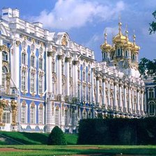 Схема вышивки «Екатерининский дворец в Пушкине»
