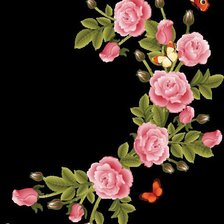 Оригинал схемы вышивки «розы» (№132017)