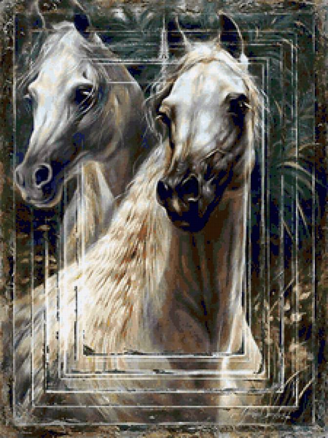 №132261 - лошади, пейзаж, животные - предпросмотр
