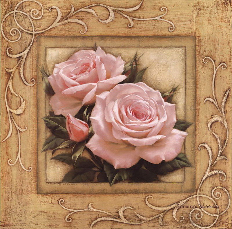 Розовые лепестки - узоры, розы, флора, нежность, панно, розовые лепестки, цветы - оригинал