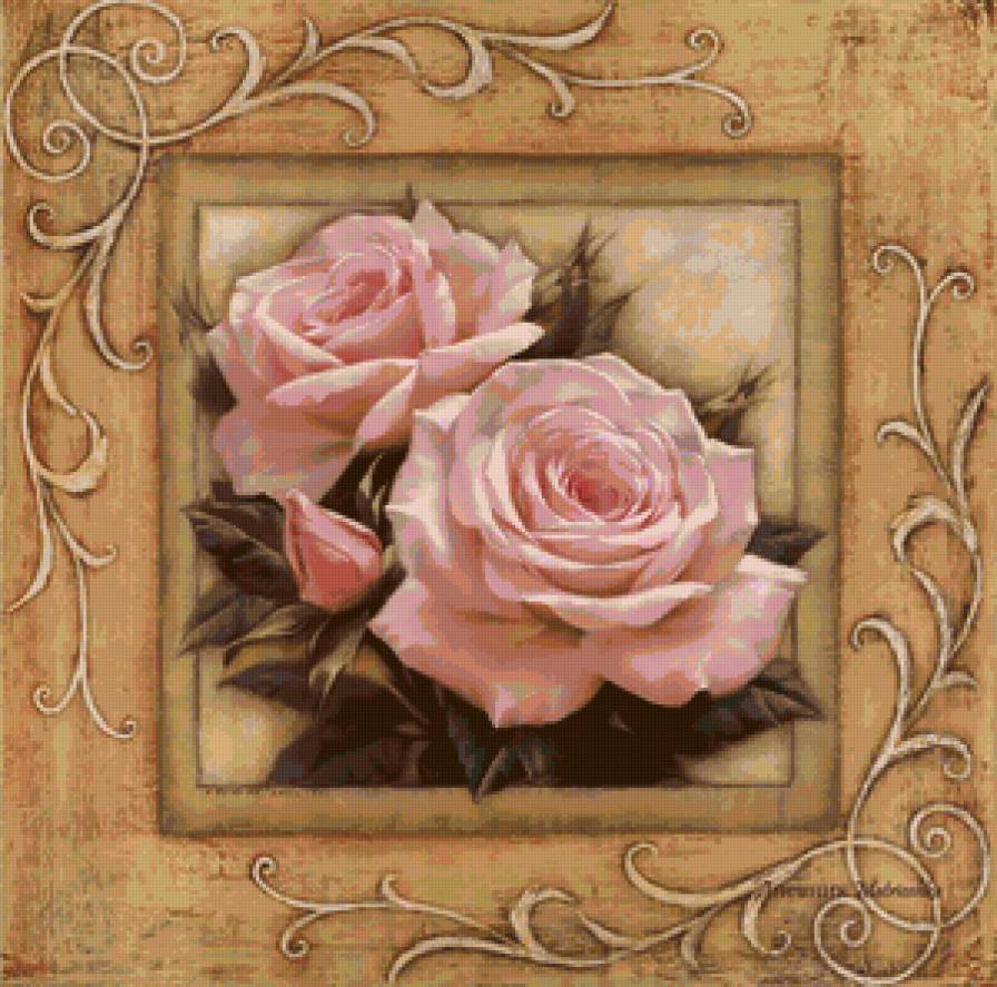 Розовые лепестки - узоры, розовые лепестки, цветы, панно, флора, нежность, розы - предпросмотр