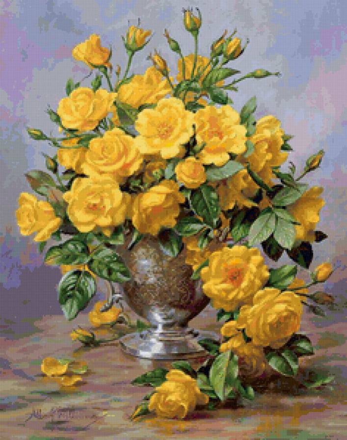 №132553 - цветы, ваза, букет - предпросмотр