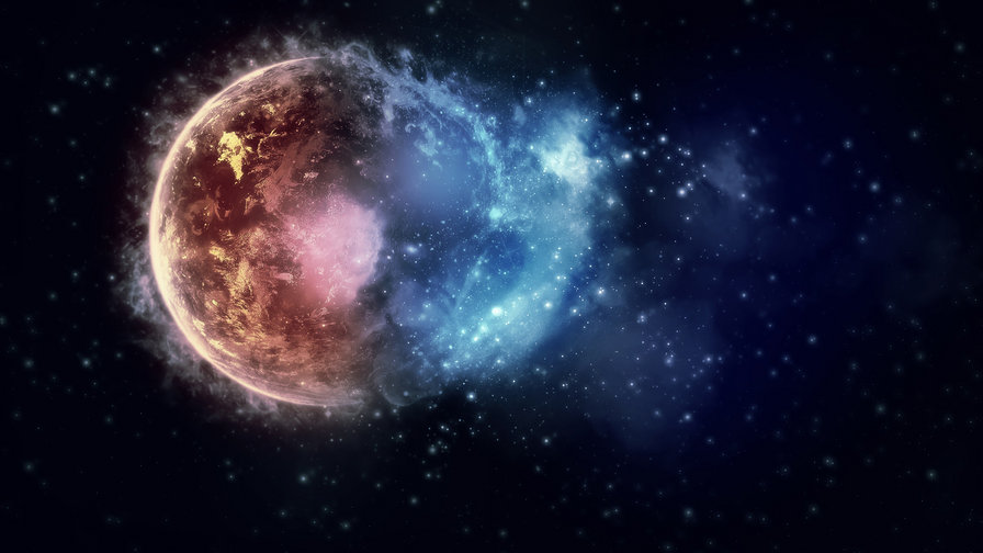 Серия "Планета" - планета, космос, земля, звезды - оригинал