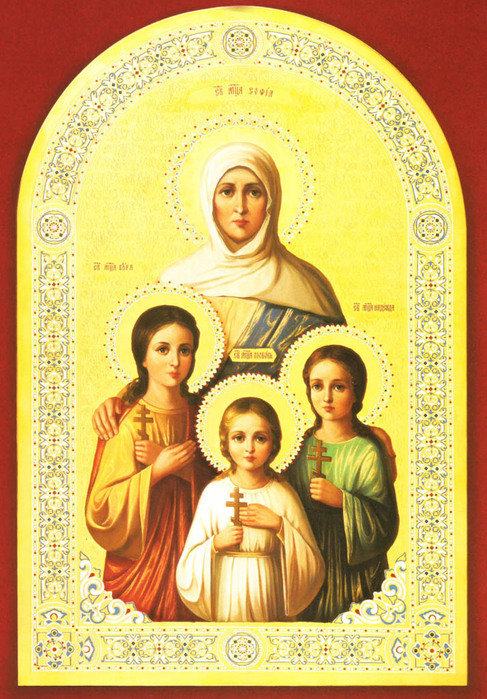 икона Вера,Надежда,Любовь и мать их Софья - оригинал