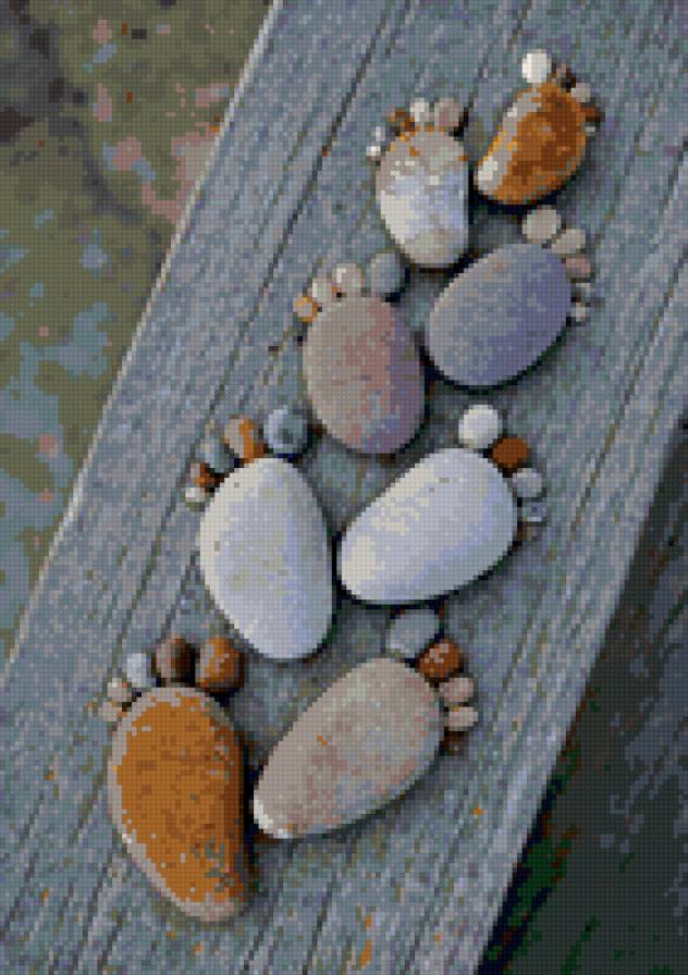 камни - ноги, природа, следы, камни - предпросмотр