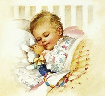 Слакие сны - малыш, игрушки, детки, цветы, сладкие сны, зайка, ребенок - оригинал