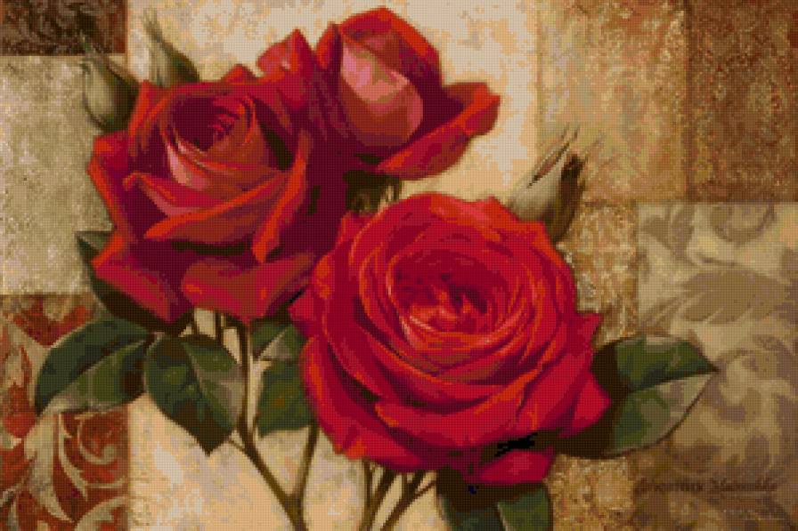 Розы - лепестки, букет, цветы, розы, душистые розы, роза - предпросмотр