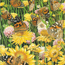 Оригинал схемы вышивки «бабочки» (№134458)