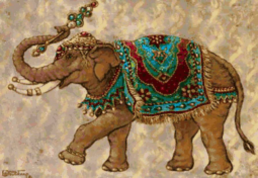 слон - восток, цирк, животные, слоны, индия - предпросмотр