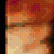 Предпросмотр схемы вышивки «Аниме, силуэт Рукии на фоне заката» (№134791)