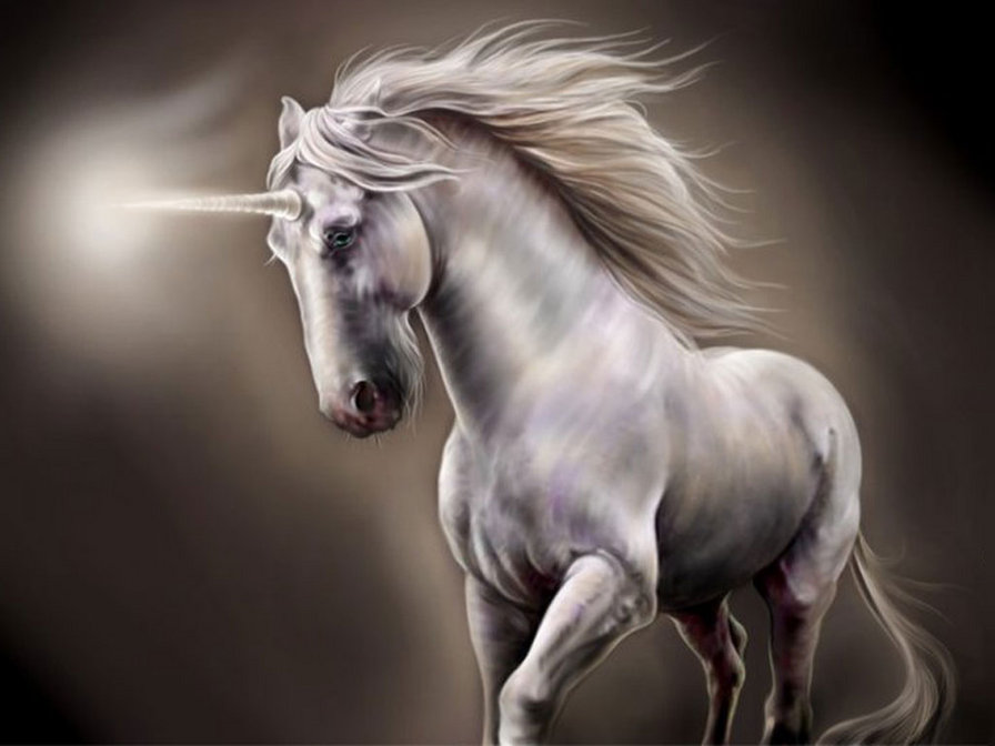 " ЕДИНОРОГ " - лошади, единорог, фэнтези, животные - оригинал