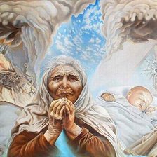 Оригинал схемы вышивки «молитва матери» (№136292)