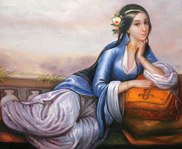 Турчанка - картина, восток, девушка, портрет, красавица - оригинал