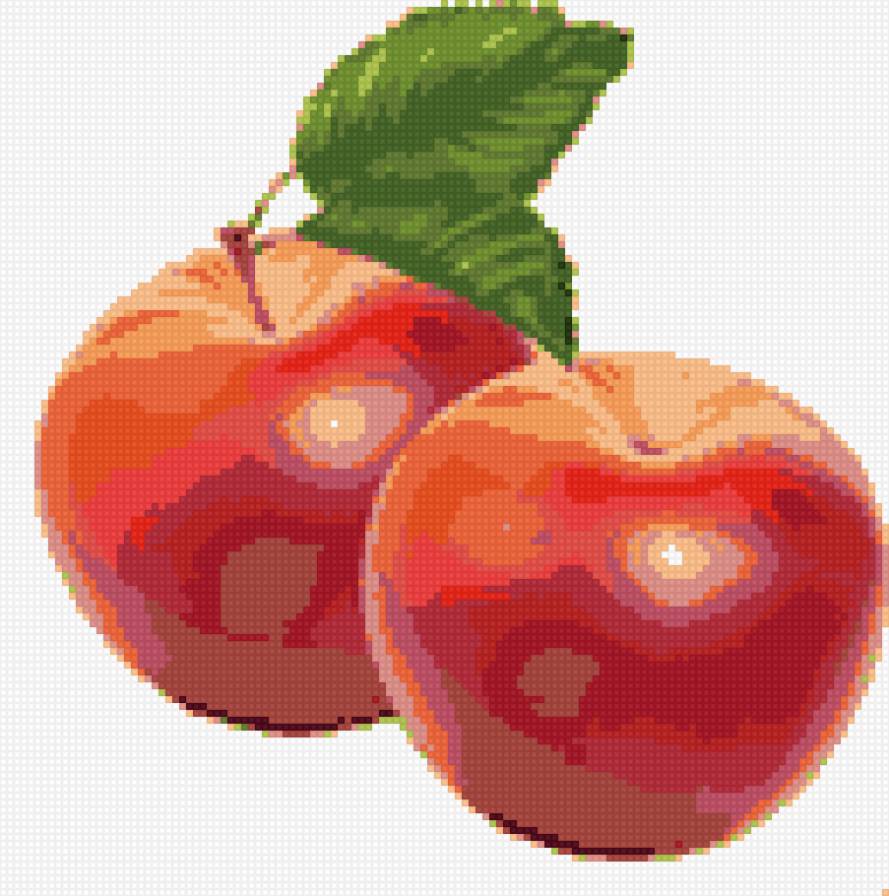 яблоки - кухня, белый фон, красные, яблоко, фрукты, природа, растение, еда - предпросмотр
