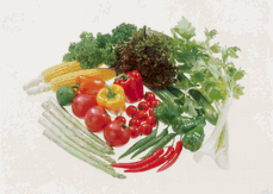 Овощное ассорти - еда, овощи - предпросмотр