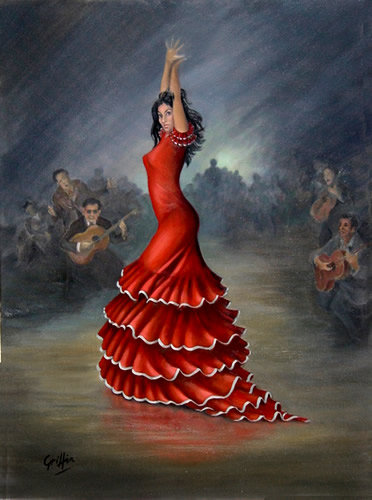 Фламенко - девушка, танец - оригинал