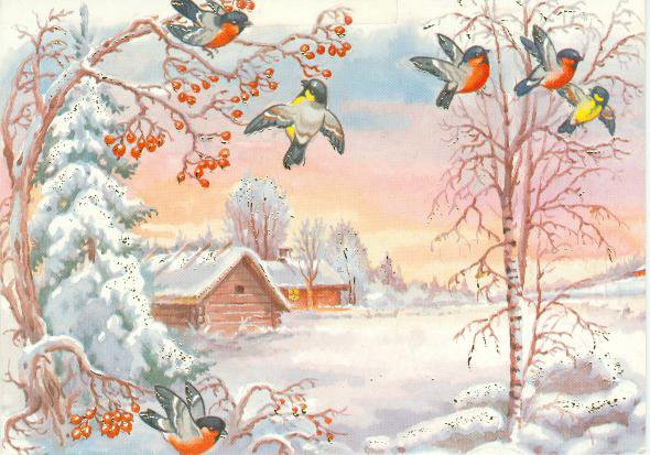 Зимушка-зима - пейзаж, домик, зима - оригинал