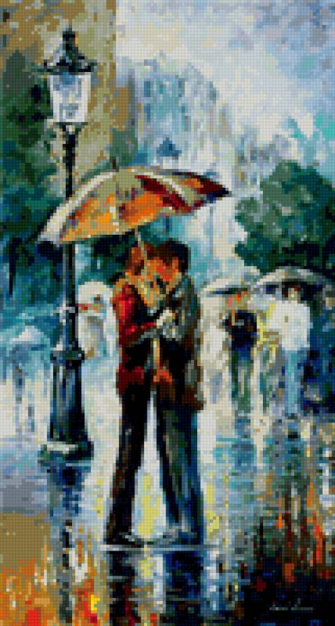 двое под дождем2 - любовь, пара, дождь, двое - предпросмотр